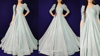 Cinderella Party weargown cutting and stitching long dress umbrella frockprincess dress design [upl. by Regdor]