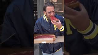 DAVE PORTNOY REVIEWS CHICAGO’S ORIGINAL DEEP DISH PIZZA daveportnoy food pizza usa nyc shorts [upl. by Kinghorn517]