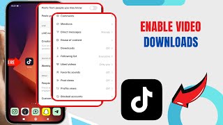 Enable Video Downloads On Tiktok Technologyglance [upl. by Calle]