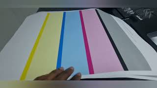 Kyocera Taskalfa 5054ci Printer colour test pages CMYK [upl. by Donohue625]