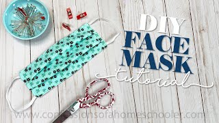 How to SEW a Medical FACE MASK  TUTORIAL [upl. by Jed299]