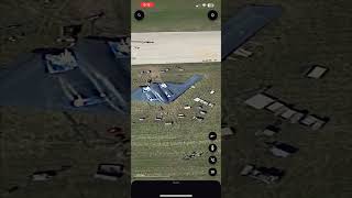 B2 Spirit crash Whiteman Air Force Base Google Earth 115lounge aerialamerica freeflying [upl. by Duffy]