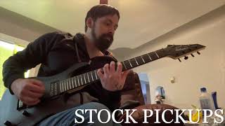 Jackson JS227 Stock Jackson Pickups Vs Dimarzio X2N7 Pickup Upgrade [upl. by Tamqrah723]