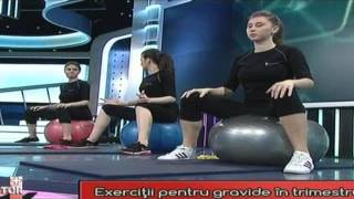 Gimnastica gravide trimestrul 3  Fiziolife Medica wwwfiziolifero [upl. by Avril]