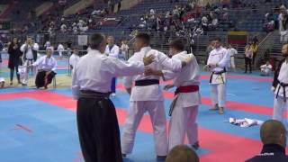 Florin MURESAN vs X  KUMITE  Karate Romania  CEKF2016 [upl. by Anned382]