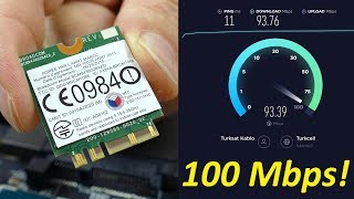 Laptopa WiFi Dopingi 100 Mbit Hızı Gördük [upl. by Alleinad]