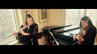 Devienne Duo Concertante Op 5 no 1 mvt 1 Allegro Molto  April Clayton Jeanne Mallow [upl. by Killoran]