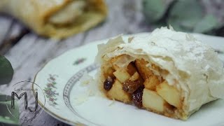 STRUDEL DE MANZANA CON PASTA FILO  Receta fácil [upl. by Emmett]