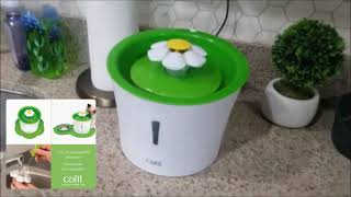 Catit Senses Cat Flower Water Fountain REVIEW [upl. by Rannug]