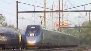 Amtrak Clocker and Acela Express [upl. by Peggir]