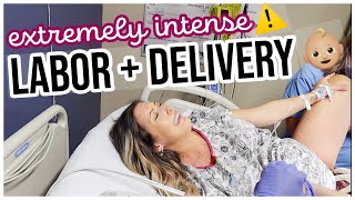 OFFICIAL BIRTH VLOG RAW  REAL LABOR  DELIVERY OF BABY NATURAL BIRTH BriannaK [upl. by Wester301]