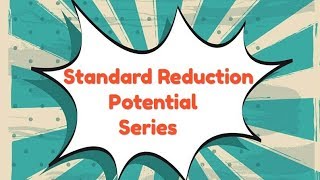 Trick To Learn Standard Reduction Potential Series [upl. by Jeroma229]