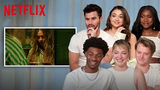 The Outer Banks Cast Reacts to Biggest Season 4 Spoilers  Netflix [upl. by Idnas766]