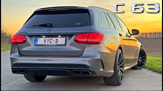 MercedesAMG C63 Estate  REVIEW on AUTOBAHN [upl. by Dorison]