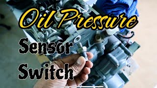 Oil Pressure Sensor Switch  KTM 390 Engine [upl. by Menken]