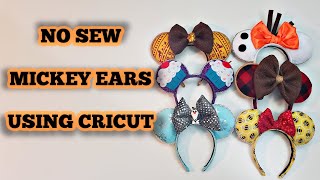 No sew Mickey ears using Cricut  DIY Disney Mouse Ears [upl. by Albarran660]