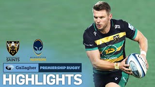 Northampton v Worcester  HIGHLIGHTS  Biggar Stars For Saints  Gallagher Premiership 202021 [upl. by Yelats]