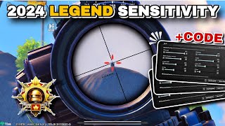 PUBG MOBILE SENSITIVITY SETTINGS 2024 🔥 NEW BEST SENSITIVITY CODE ✅ [upl. by Gianna]