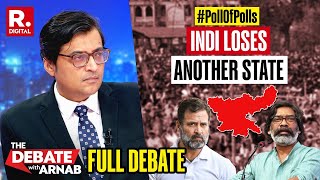 Debate With Arnab Poll of Polls Predicts INDI Losing Jharkhand Assembly Elections [upl. by Burr200]