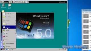 Windows NT 50 Workstation Beta 1 Build 1729 in Microsoft Virtual PC 2007 [upl. by Aihsik]