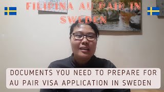 Documents to prepare for au pair visa application in Sweden  Filipina Au Pair in Sweden [upl. by Nylsaj]