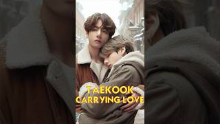 Taekook Carrying Love 2 taekook taekookshorts taekooklovestory How V amp Jungkook love each other [upl. by Nancie]