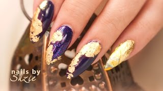 Gold Foil Nail Art [upl. by Evonne359]