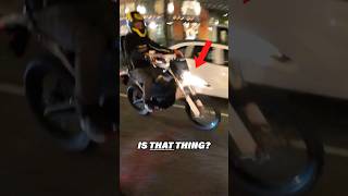 Electric dirt bike vs overconfident rider 😳 surron bikelife [upl. by Assenej]