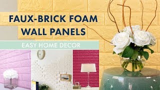 Self Adhesive Wall Panels  Home Decor  BalsaCirclecom [upl. by Teirrah]