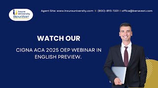 Cigna ACA 2025 OEP Webinar in English Preview [upl. by Ezequiel]