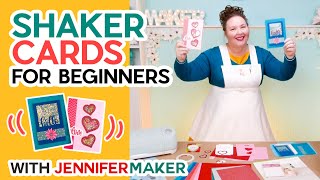 Shaker Cards for Beginners  From Start to Finish Tutorial Using the Cricut [upl. by Akimihs663]