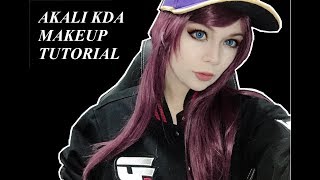 Akali KDA Makeup Cosplay Tutorial [upl. by Palladin749]