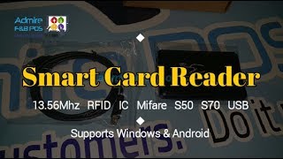 Product Video Smart Card Reader RFID IC Mifare 1356Mhz USB [upl. by Eiramnna]