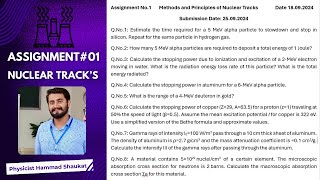 Nuclear Track amp Stopping Power  Solving Assignment 1  Methods and Principles of Nuclear Tracks [upl. by Aihsiym]