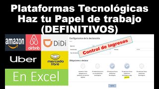 Plataforma Tec DEFINITIVOS haz tu papel de trabajo en Excel  fácil [upl. by Lamaj]