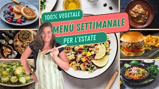 Menù Estivo Vegano per la Famiglia Ricette e Lista della Spesa  PDF da scaricare [upl. by Nahtanhoj]