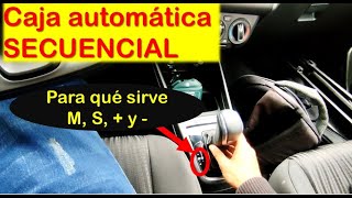 ¿Cómo MANEJAR CAJA AUTOMATICA SECUENCIAL Carro de cambios Automático Modo M S  y [upl. by Ahmed214]