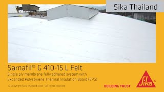 Sarnafil® G 41015 L –Polymeric Membrane for adhered roof waterproofing [upl. by Ridglee]