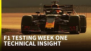 Nine tech developments spotted at F1 testing [upl. by Acie]