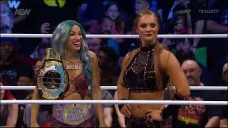 KAMILLE AND MERCEDES MONE CONFRONTED BY DR BRITT BAKER  AEW DYNAMITE 872024 [upl. by Eluk]