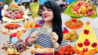 Rs 500 Street Food Challenge  Mumbai Food Challenge [upl. by Analaj115]