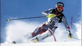 Bib 35 Heinz Schilchegger wins slalom Park City 2000 [upl. by Retrak]