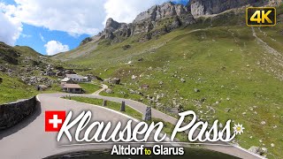 Drivers View Driving the Klausen Pass Switzerland 🇨🇭 [upl. by Acinej]