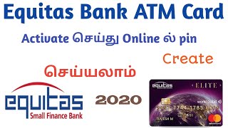 equitas bank ATM card pin generate amp activate in tamil  generate for equitas bank atm pin  equitas [upl. by Assenab]