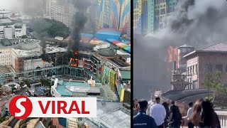 Fire breaks out in building in Genting Highlands [upl. by Hurst]