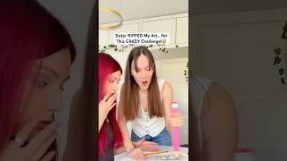 Sister RIPPED My Art… for This CRAZY Challenge😱🍟 [upl. by Shippee]