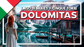 Lago di Braies el más famoso de DOLOMITAS 🏞️ y ruta a Cinque Torri [upl. by Htebzil]