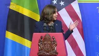 MHE RAIS SAMIA NA MHE KAMALA HARRIS WAKIZUNGUMZA NA VYOMBO VYA HABARI IKULUDAR [upl. by Osnola]