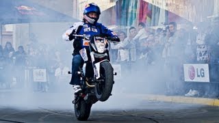 Sport Bike Stunt Riding in La Paz  Aaron Colton 2013 Bolivia [upl. by Chancey]