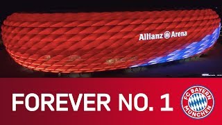 FC Bayern Forever No 1  Spectacular drone views of the Allianz Arena  Music Video [upl. by Eiuqnom]